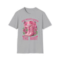 Give Breast Cancer the Boot | Pink Ribbon Floral Awareness Tee
