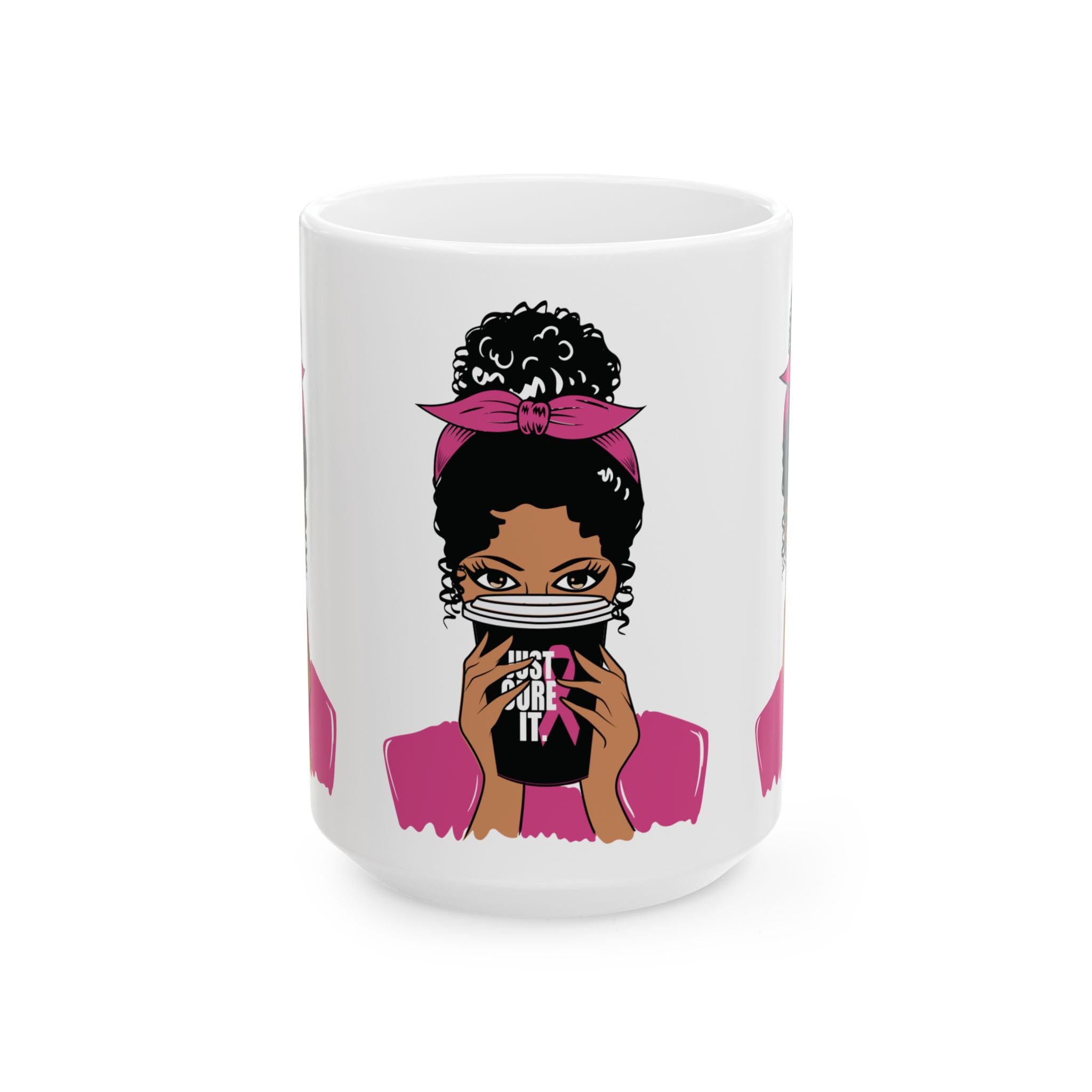 Empowered Sips: Breast Cancer Awareness Coffee Mug – 11oz & 15oz