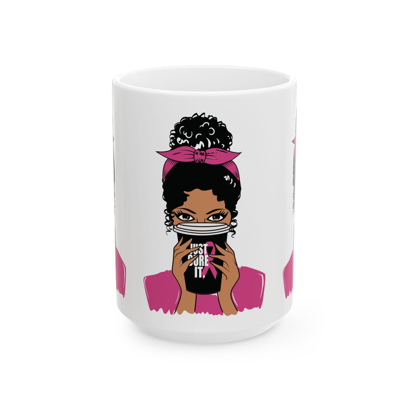 Empowered Sips: Breast Cancer Awareness Coffee Mug – 11oz & 15oz