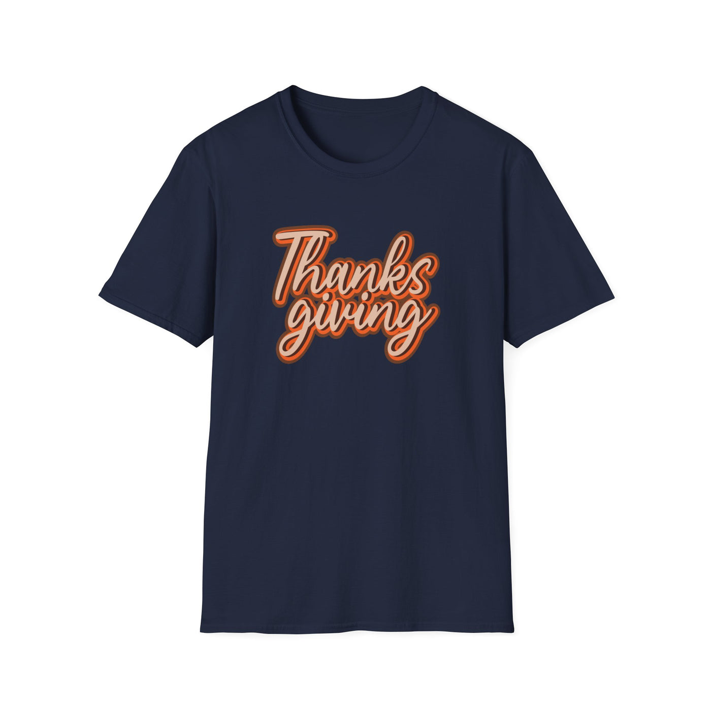 Thanksgiving Unisex Softstyle T-Shirt, Fall Festive Tee, Family Gathering Shirt, Autumn Celebration Apparel, Gratitude Gift
