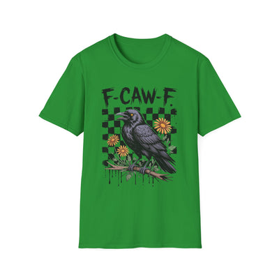 F-CAW-F Halloween Raven Graphic Tee | Spooky Fall Shirt for Halloween Lovers