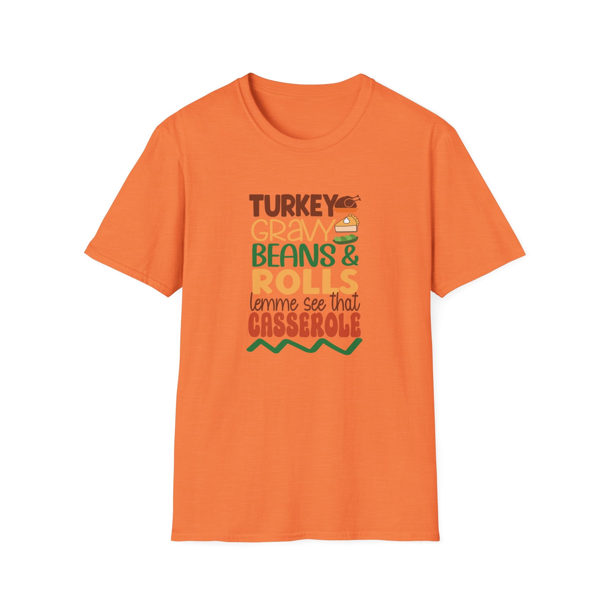 Turkey, Gravy, Beans & Rolls T-Shirt | Funny Thanksgiving Tee for Food Lovers