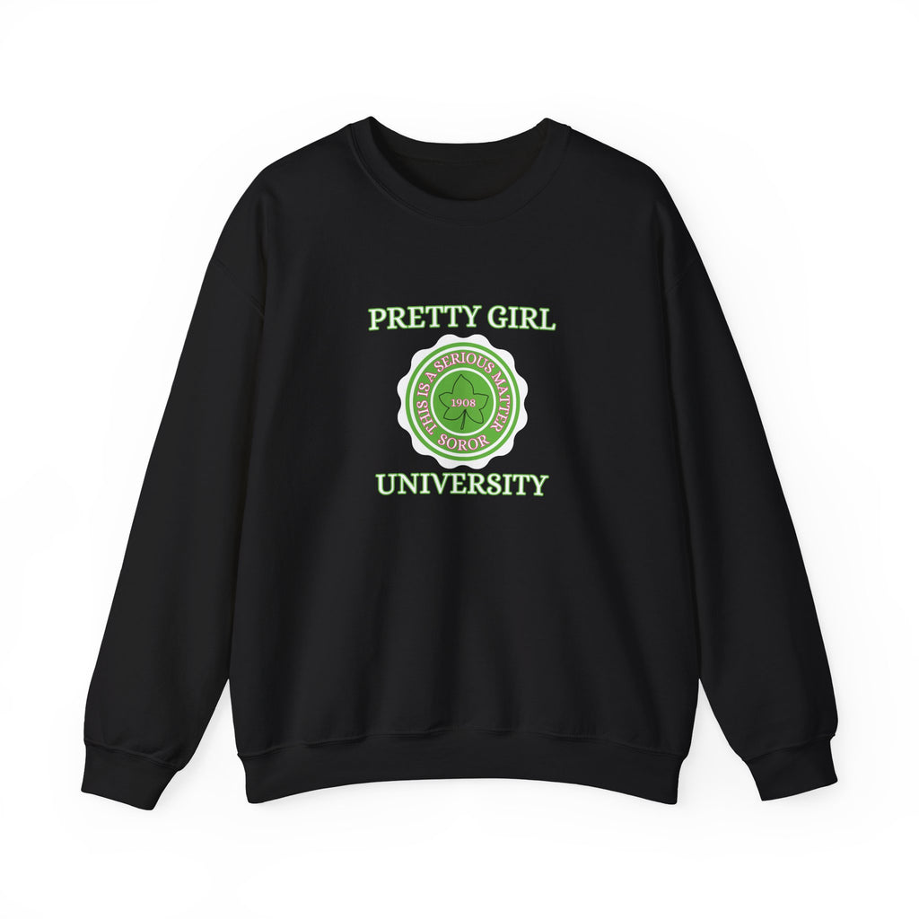 Pretty Girl University Sweatshirt | Elegant Sorority-Inspired Fall Fashion