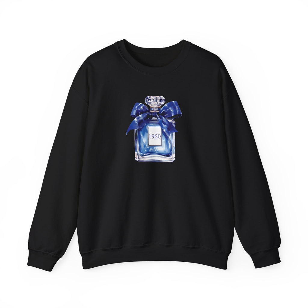 1920 Inspired Perfume Bottle Sweatshirt | Elegant Sorority-Inspired Fashion