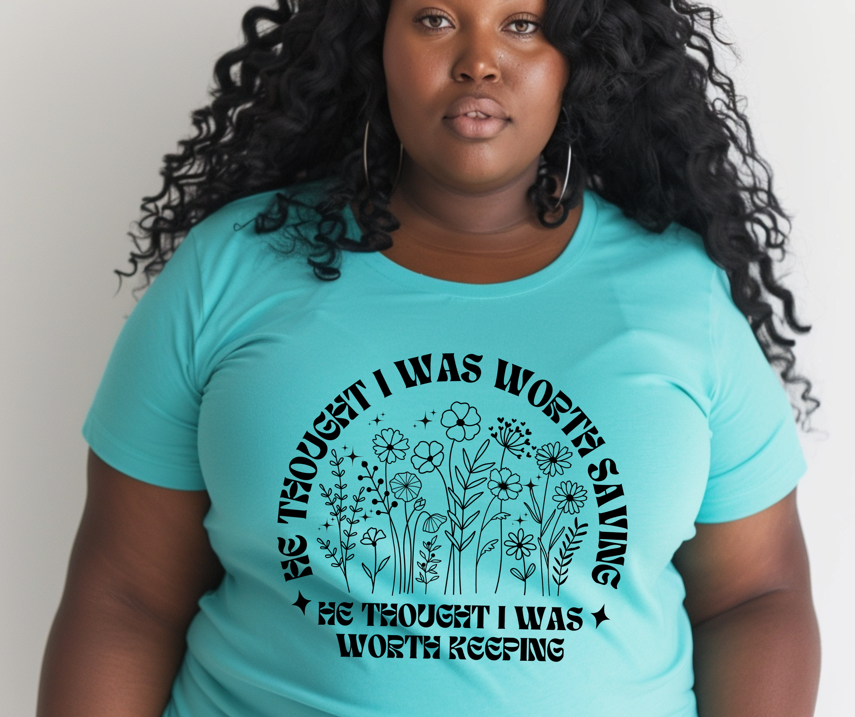 “He Thought I Was Worth Saving” Christian Faith T-Shirt – Inspirational Gospel Apparel
