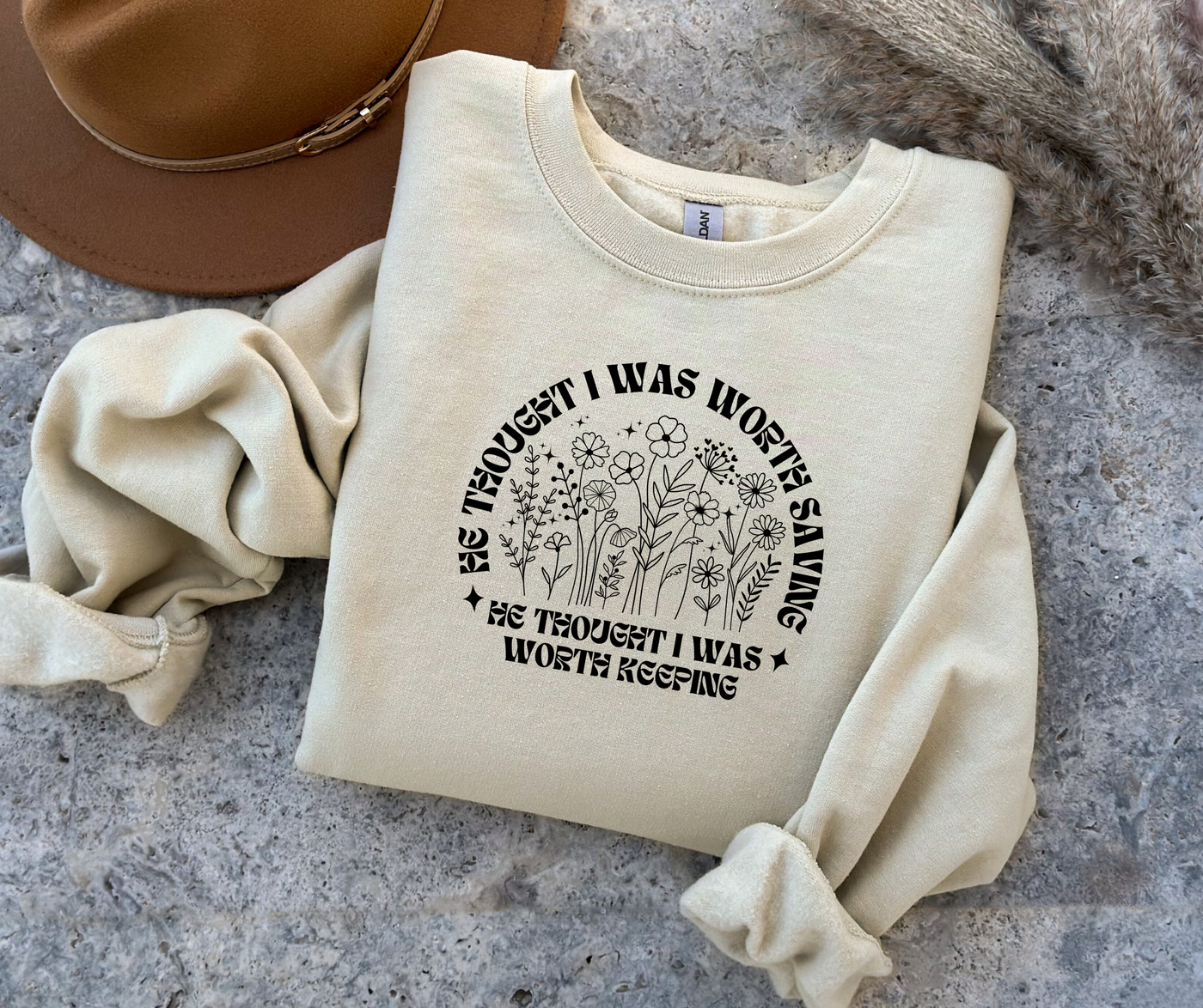 “He Thought I Was Worth Saving” Christian Faith T-Shirt – Inspirational Gospel Apparel