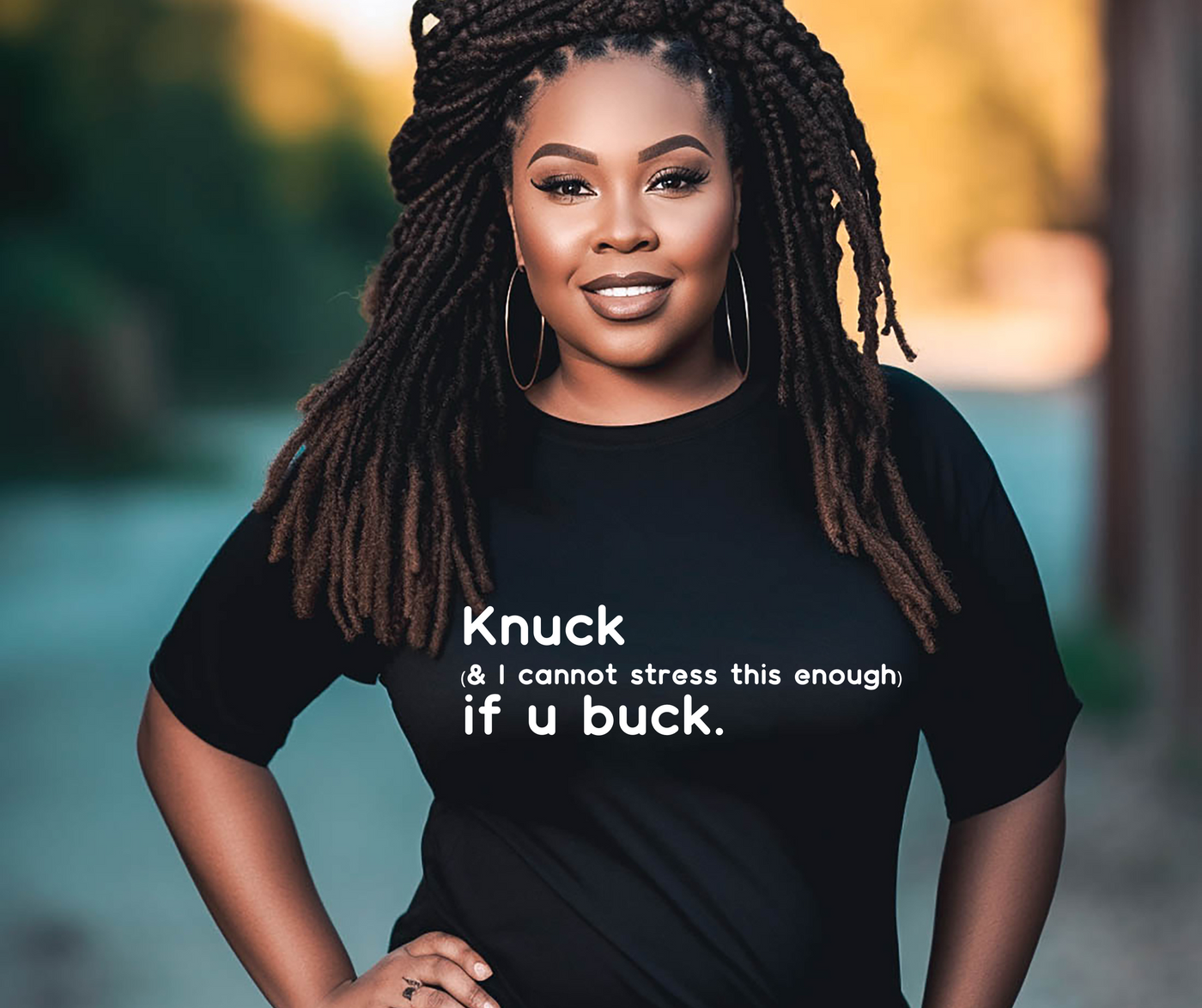 "Knuck If You Buck" Customizable Statement Tee – Choose Shirt & Font Color