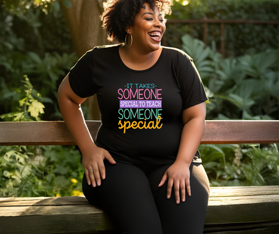 💖 “Someone Special” Teacher Tee – Back-to-School Shirt for Special Education Heroes