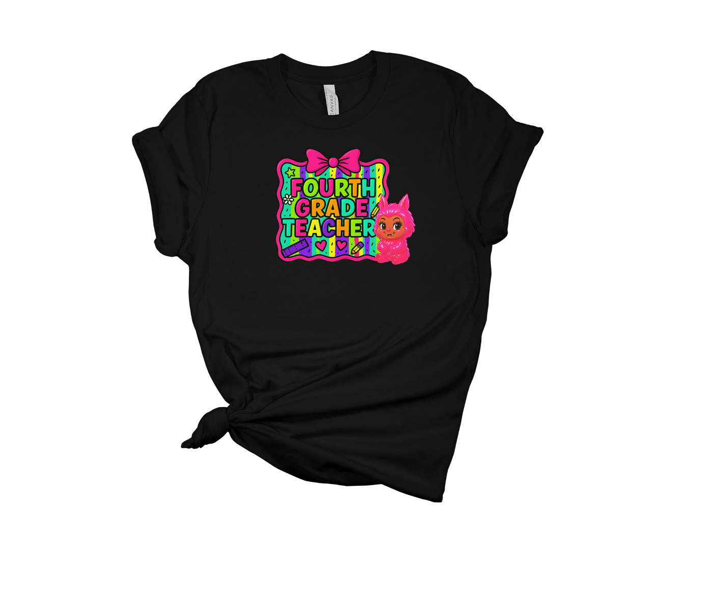 4th Grade Teacher Vibes Tee – Back to School Fun Shirt for Educators