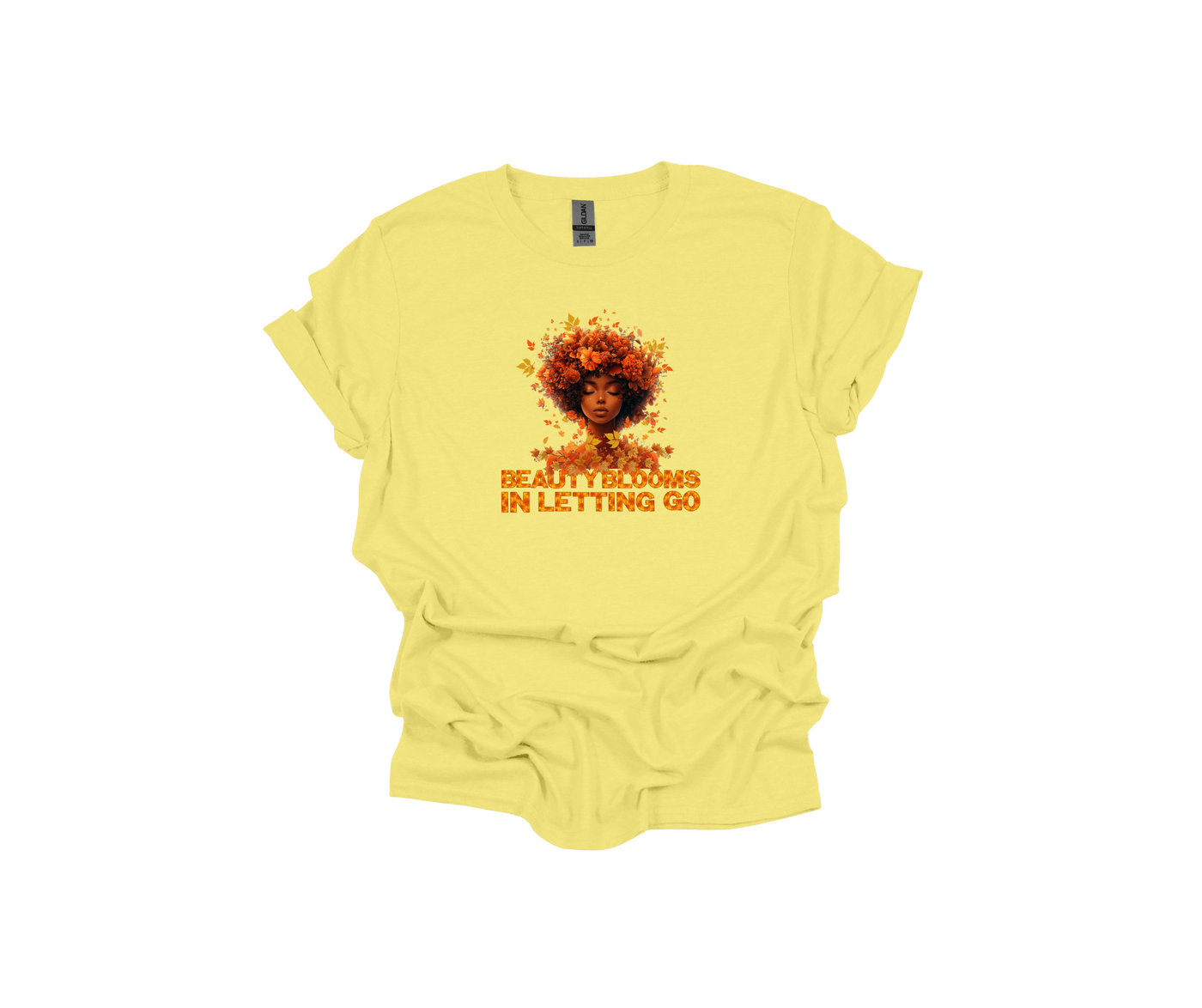 🍂 Beauty Blooms in Letting Go Fall-Inspired T-Shirt – Embrace the Season