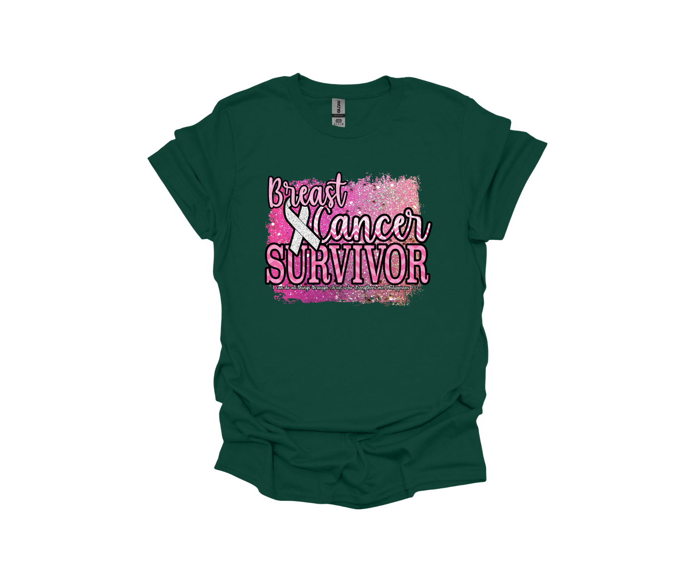 Empowered Survivor | Breast Cancer Awareness T-shirt for Women