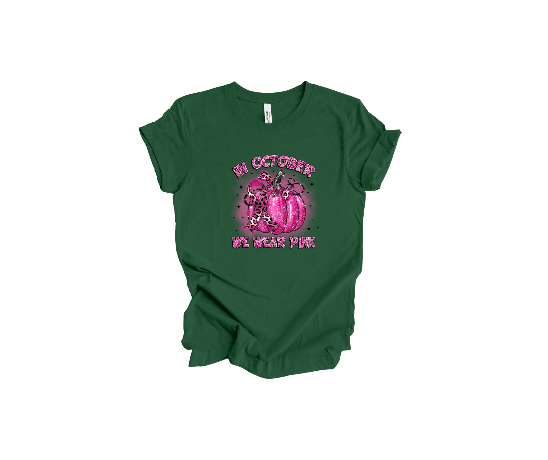 In October We Wear Pink Breast Cancer Awareness T-Shirt
