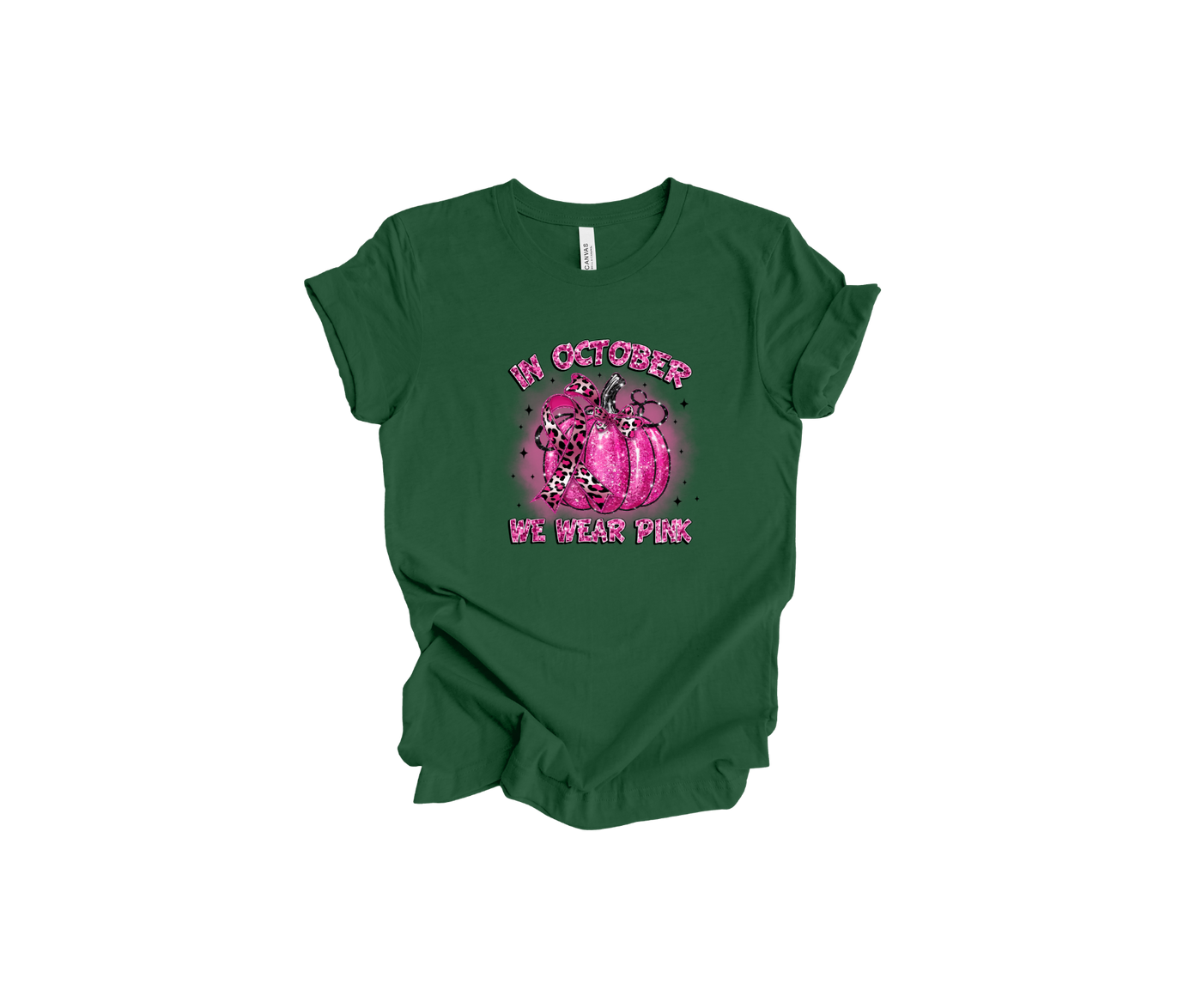 In October We Wear Pink Breast Cancer Awareness T-Shirt