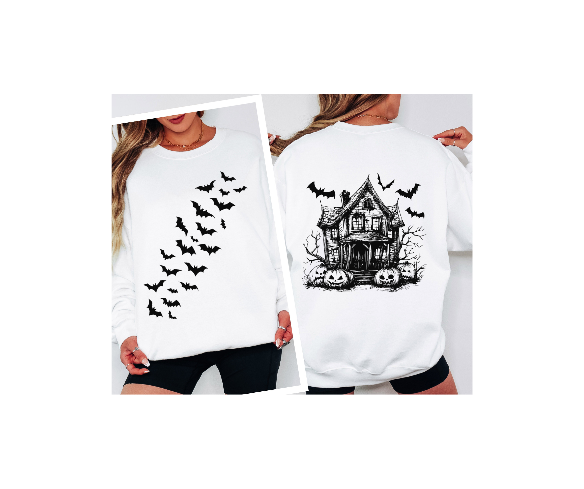 Haunted House Halloween Sweatshirt