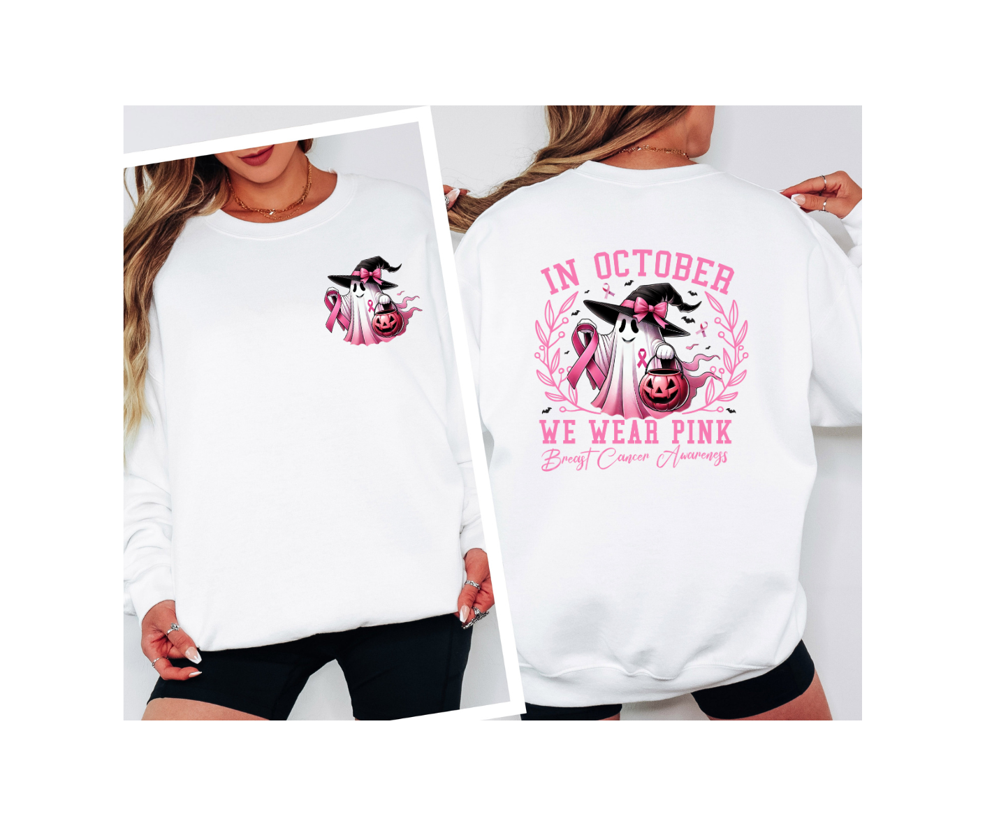 Breast Cancer Awareness Halloween Sweatshirt
