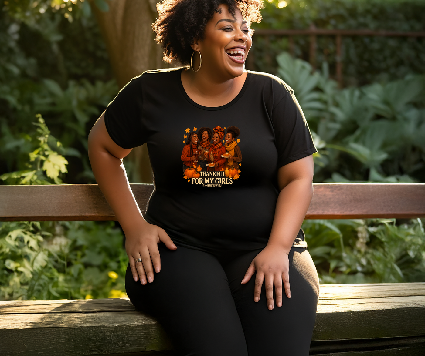 Thankful For My Girls T-Shirt | Friendsgiving & Thanksgiving Celebration Tee