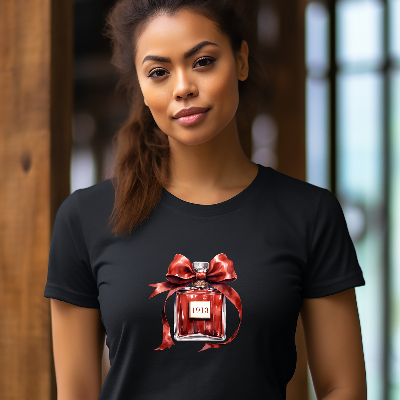 1913 Inspired Perfume Bottle T-Shirt | Chic Sorority-Inspired Tee for Everyday Confidence