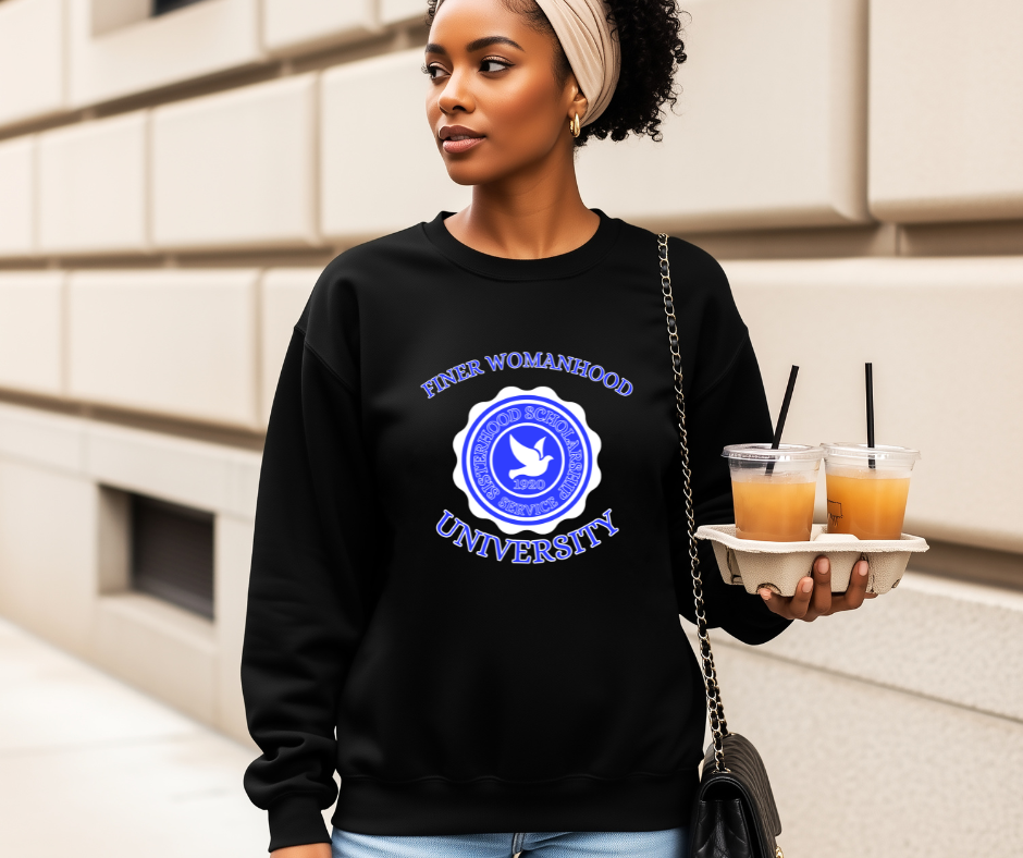 Finer Womanhood University Sweatshirt | Sophisticated Sorority-Inspired Streetwear