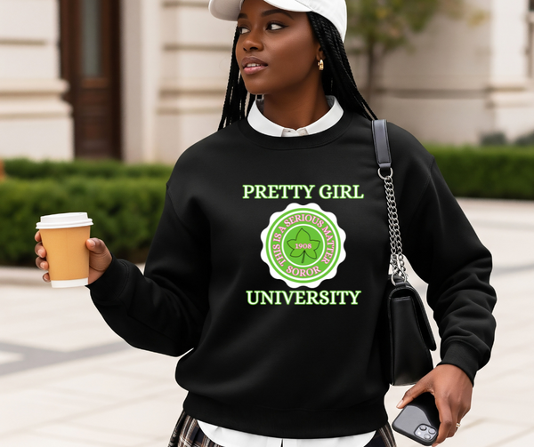 Pretty Girl University Sweatshirt | Elegant Sorority-Inspired Fall Fashion