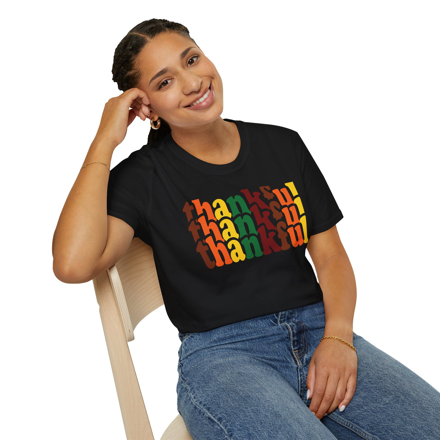 Thankful Vibes Tee – Celebrate Gratitude in Style