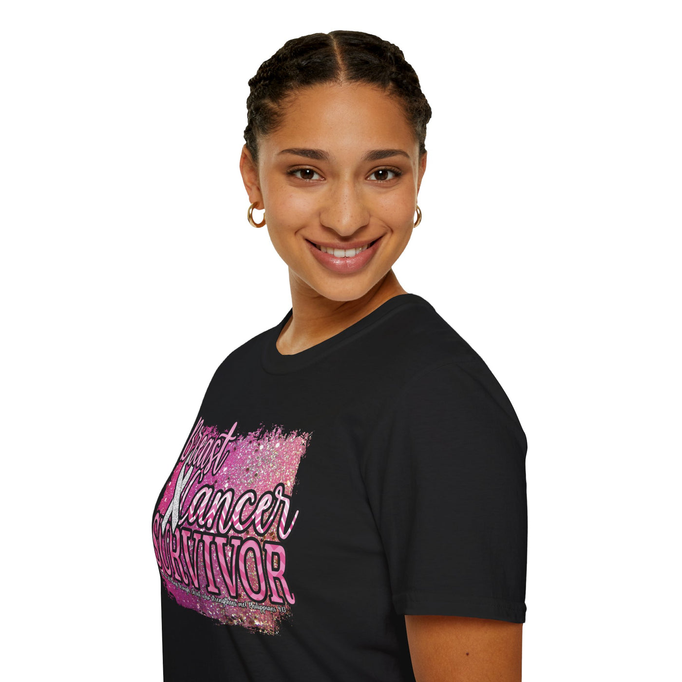 Empowered Survivor | Breast Cancer Awareness T-shirt for Women