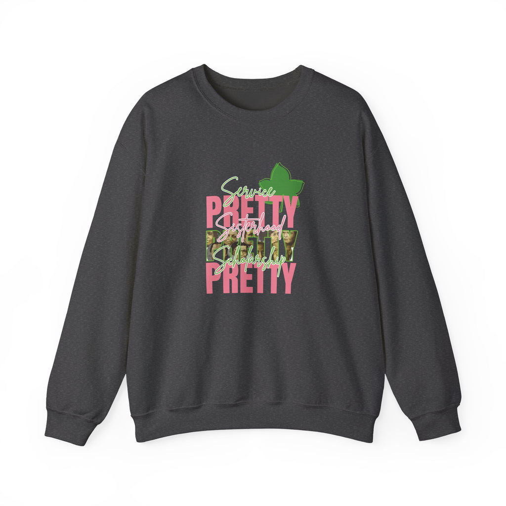Pretty & Powerful Sorority Sweatshirt | Pink & Green Sorority Apparel