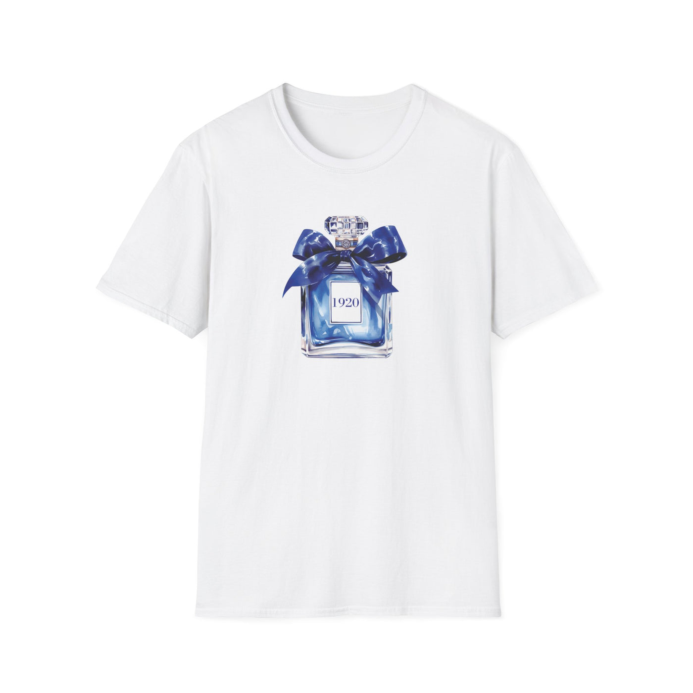 1920 Inspired Perfume Bottle T-Shirt | Chic Sorority-Inspired Tee for Everyday Wear