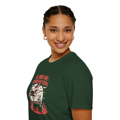“All Men Are Cremated Equal” Funny Halloween Witch T-Shirt