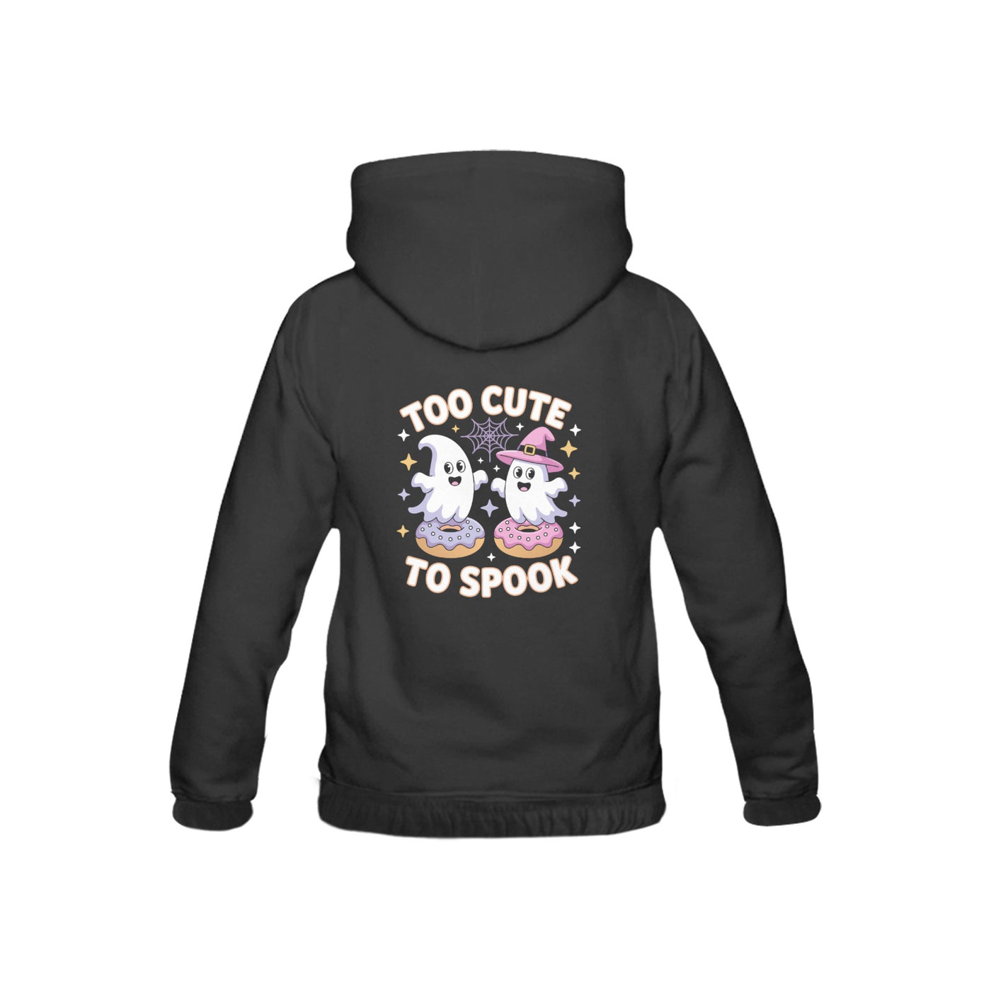 Kids Halloween Hoodie – “Too Cute to Spook” Ghost Design