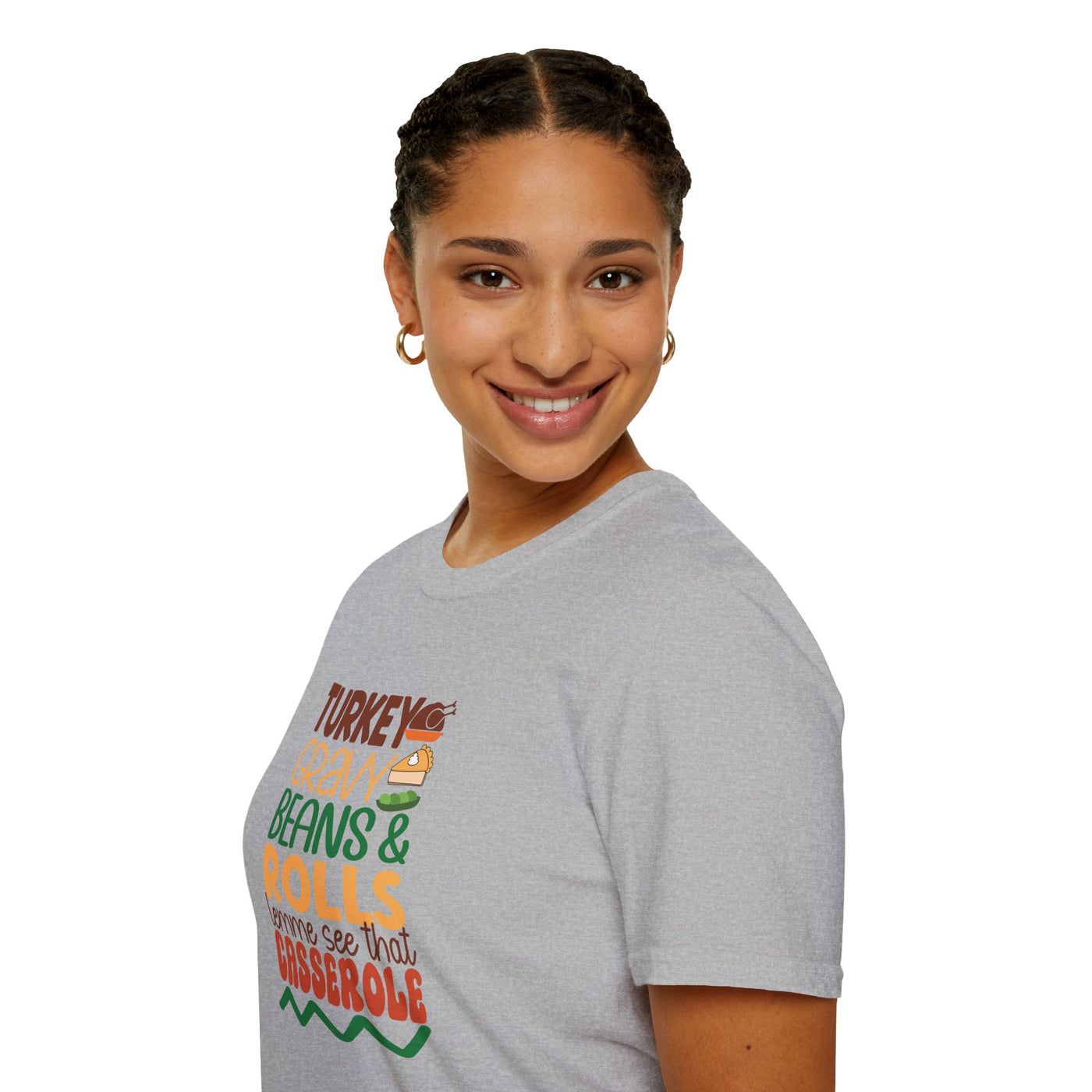 Turkey, Gravy, Beans & Rolls T-Shirt | Funny Thanksgiving Tee for Food Lovers