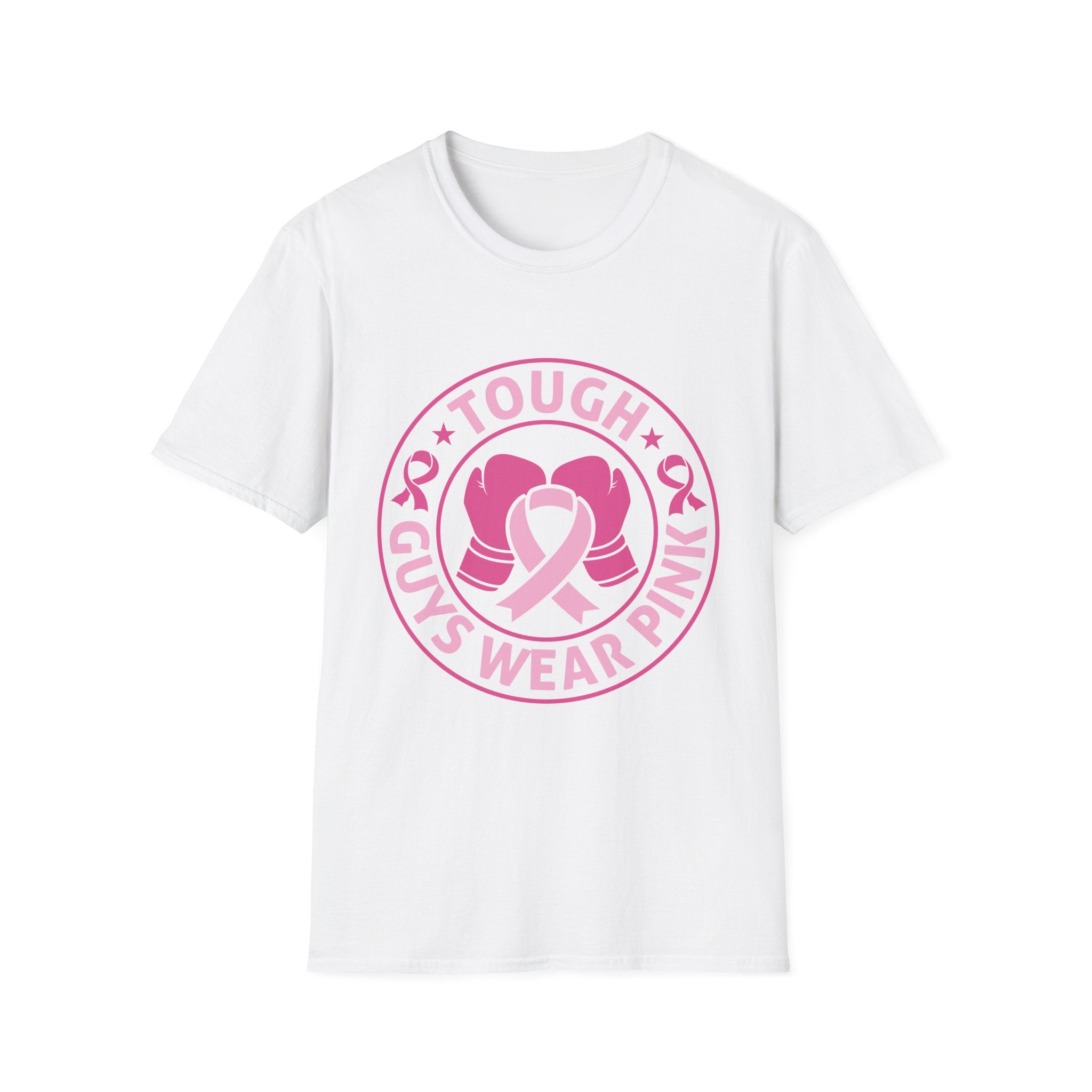Tough Guys Wear Pink – Men’s Breast Cancer Awareness T-Shirt