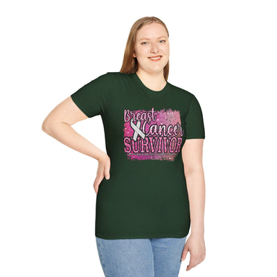 Empowered Survivor | Breast Cancer Awareness T-shirt for Women