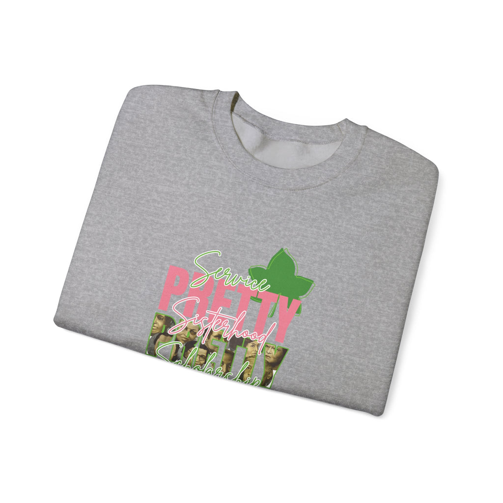 Pretty & Powerful Sorority Sweatshirt | Pink & Green Sorority Apparel