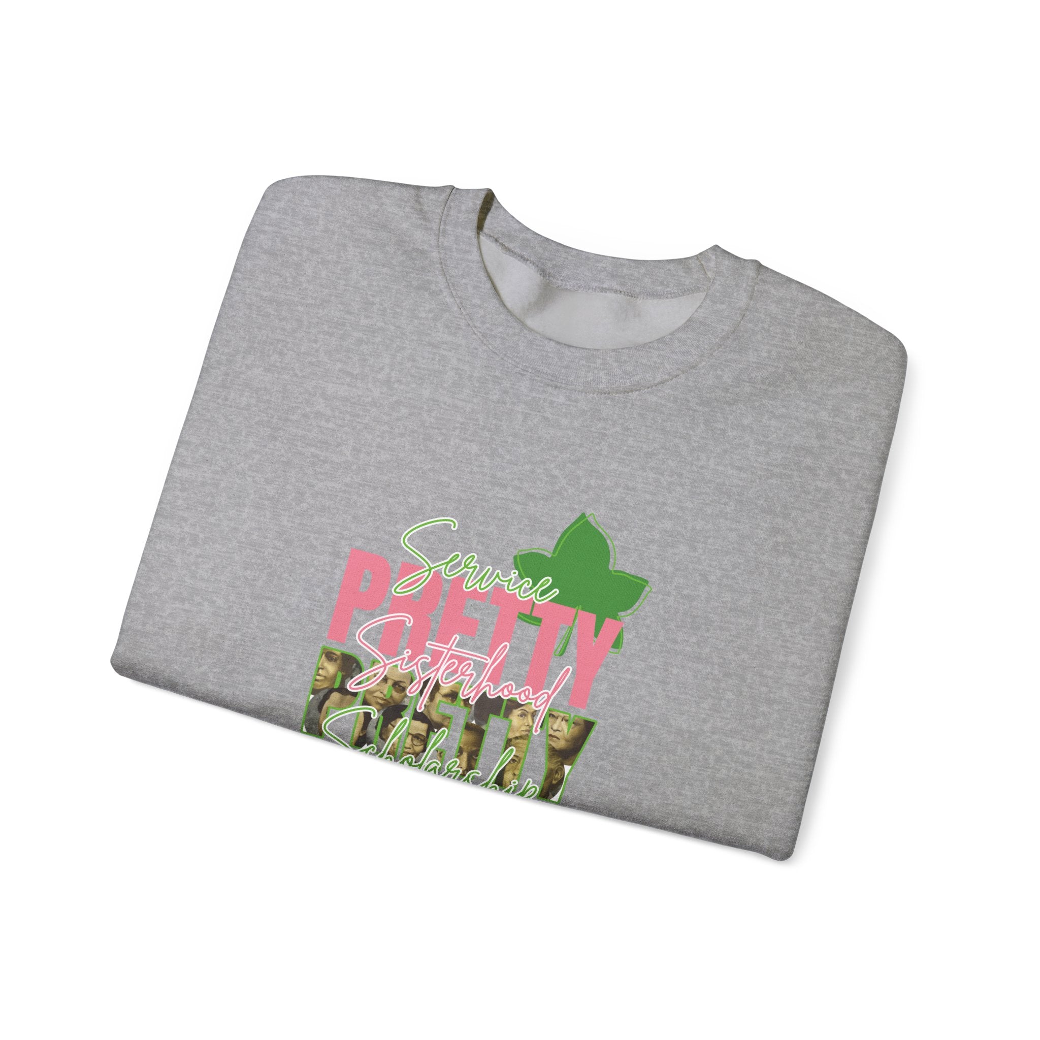 Pretty & Powerful Sorority Sweatshirt | Pink & Green Sorority Apparel