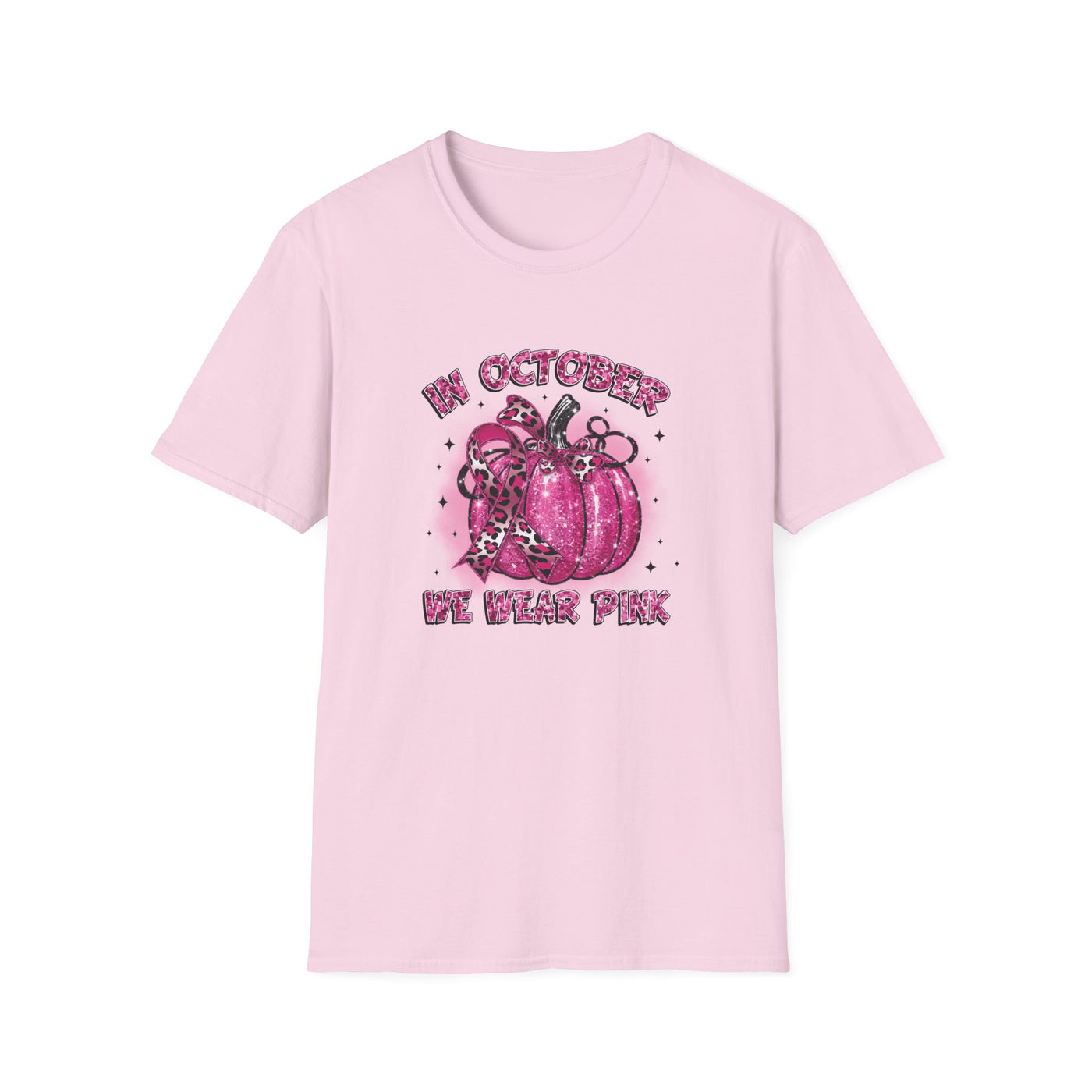 In October We Wear Pink Breast Cancer Awareness T-Shirt