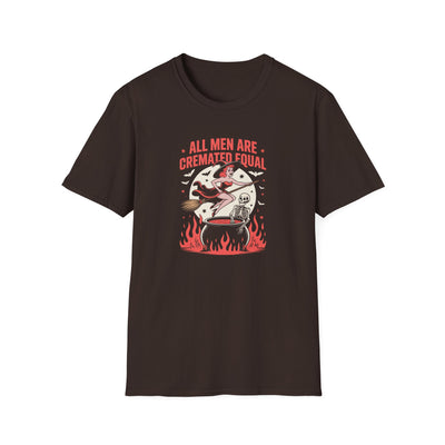 “All Men Are Cremated Equal” Funny Halloween Witch T-Shirt