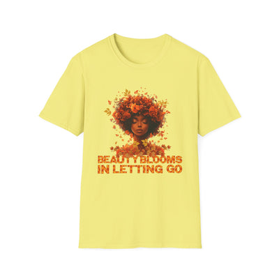 🍂 Beauty Blooms in Letting Go Fall-Inspired T-Shirt – Embrace the Season