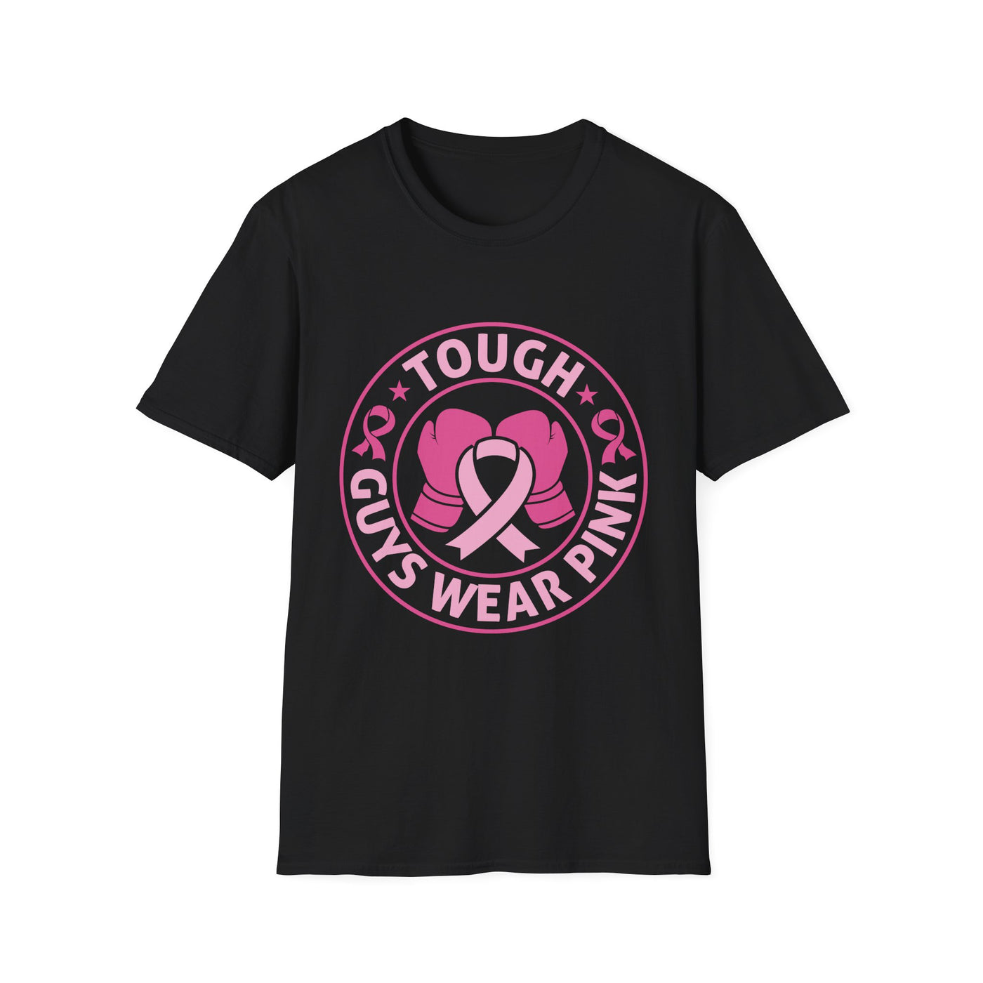 Tough Guys Wear Pink – Men’s Breast Cancer Awareness T-Shirt