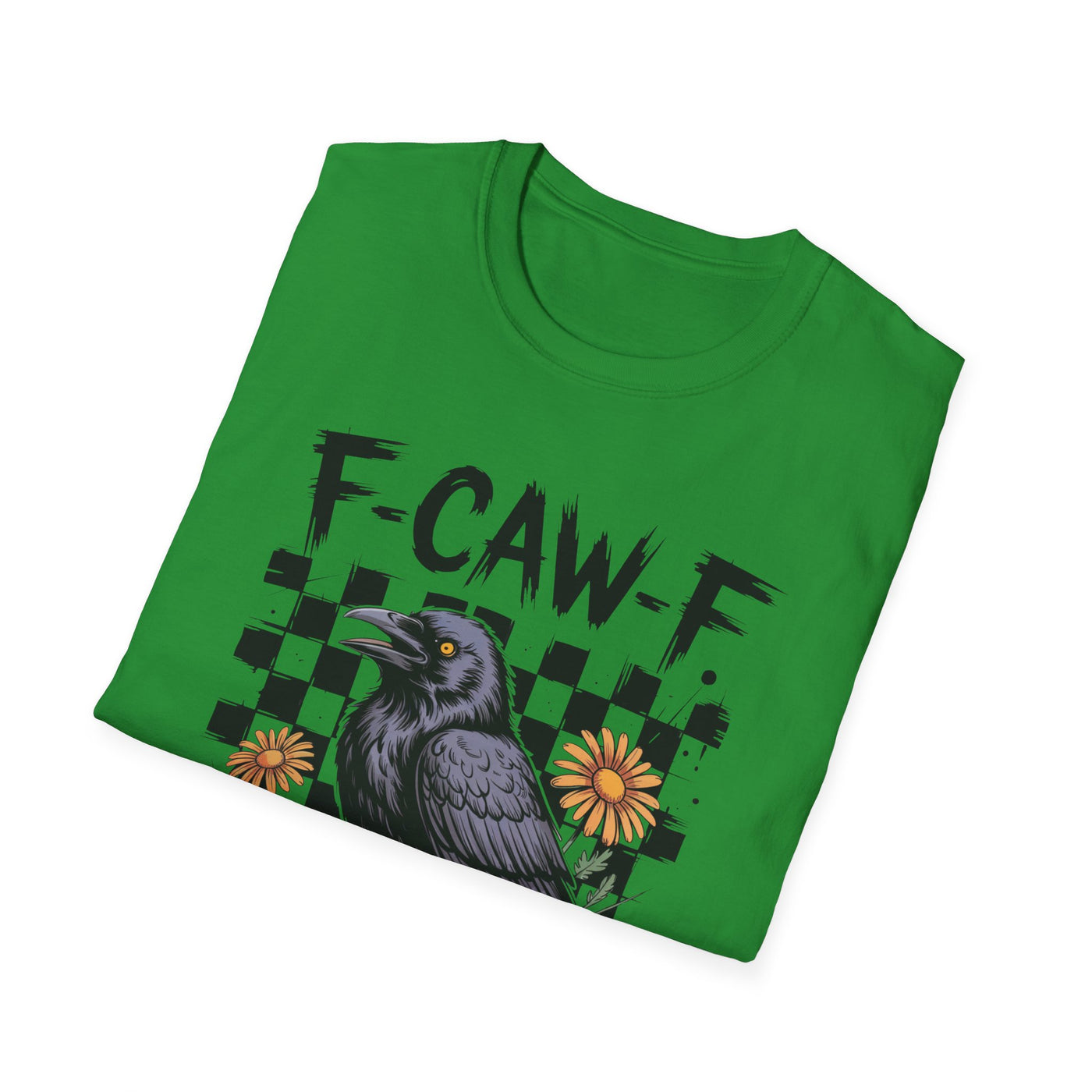 F-CAW-F Halloween Raven Graphic Tee | Spooky Fall Shirt for Halloween Lovers