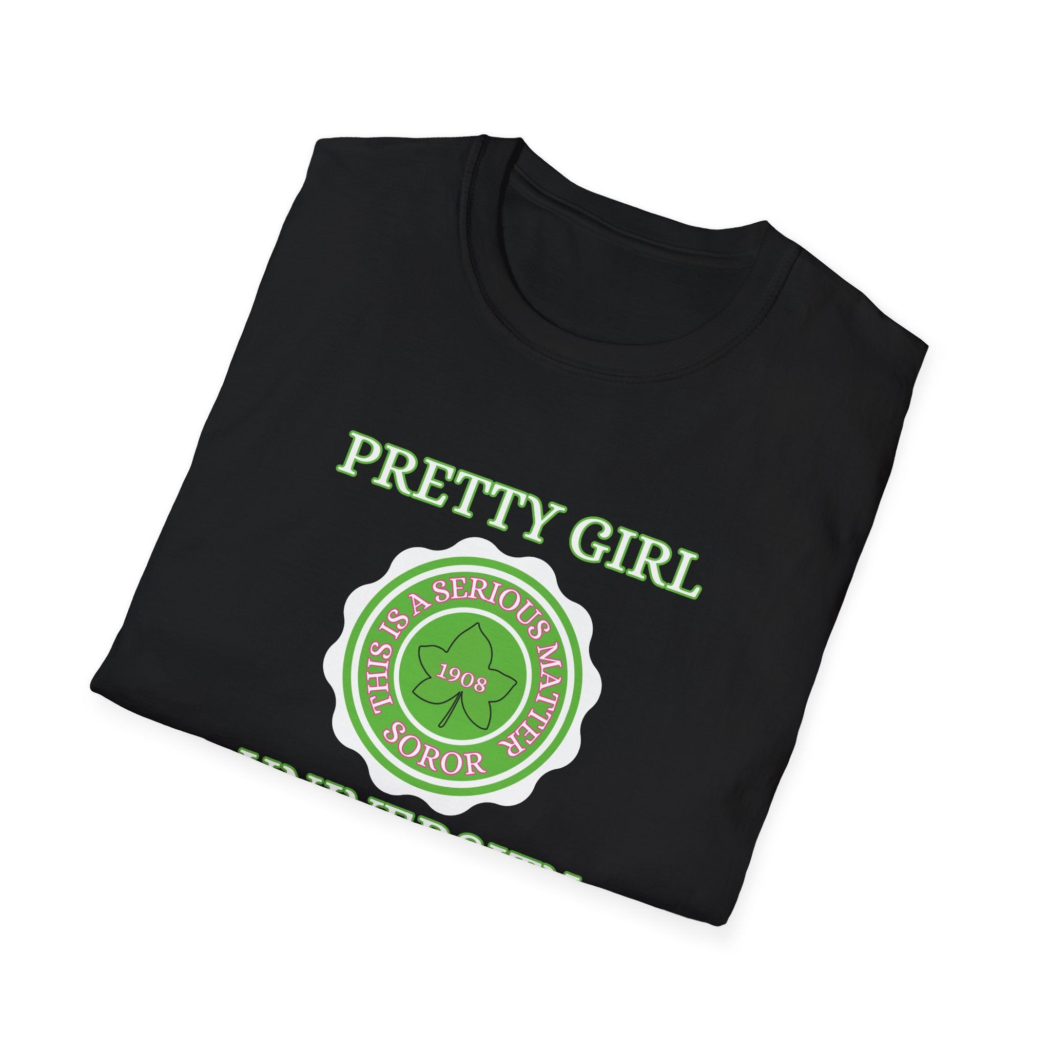 Pretty Girl University T-Shirt | Chic Sorority-Inspired Tee for Confident Women