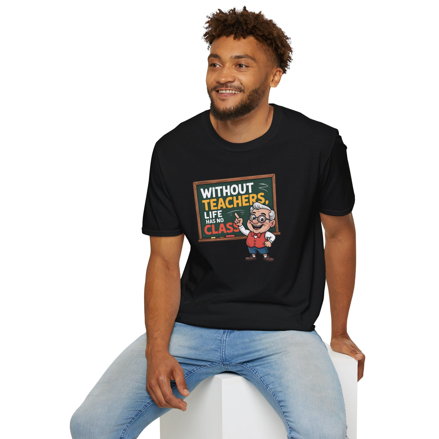 📚 “Without Teachers, Life Has No Class” Tee – A Fun & Heartfelt Tribute to Educators! 👨‍🏫🍎