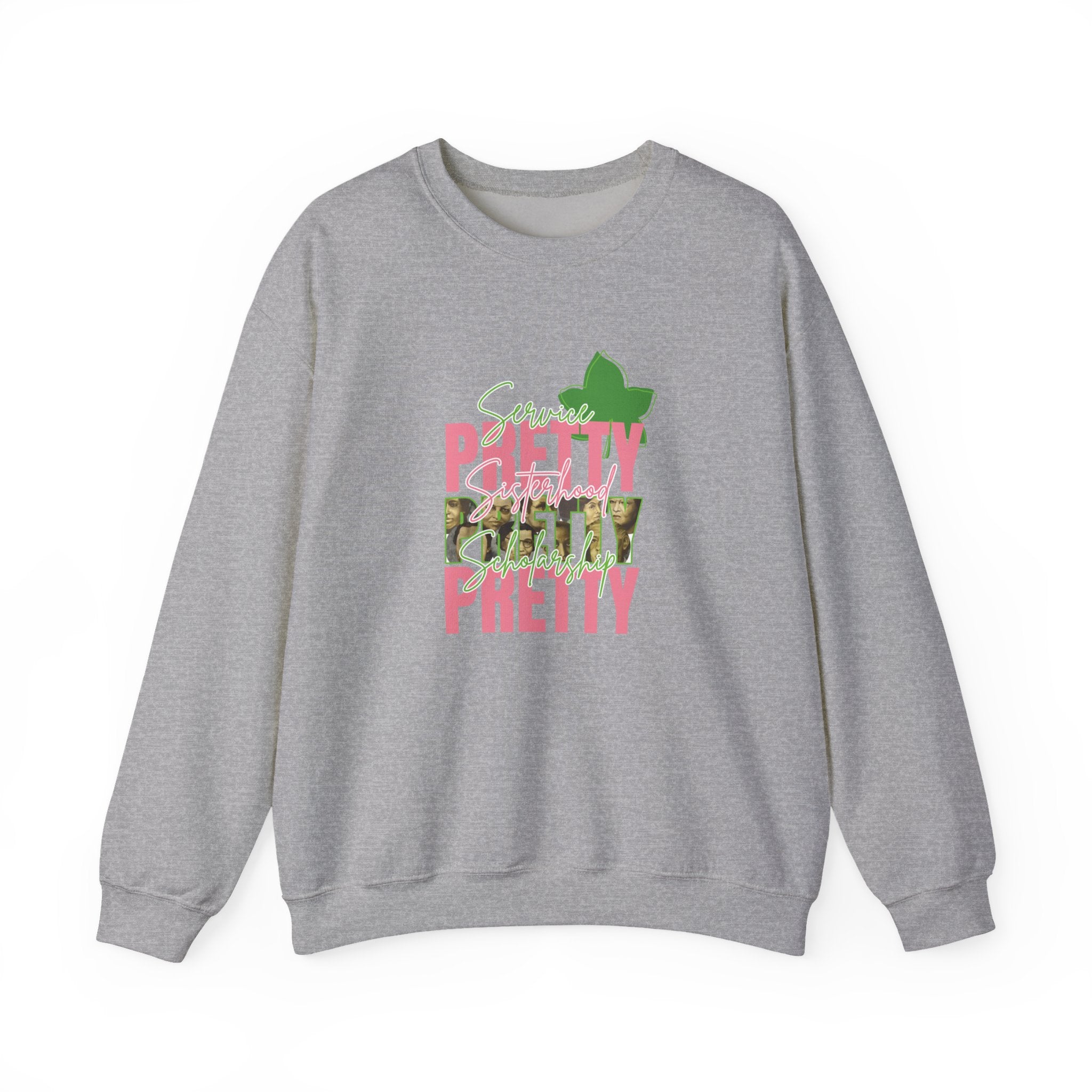 Pretty & Powerful Sorority Sweatshirt | Pink & Green Sorority Apparel