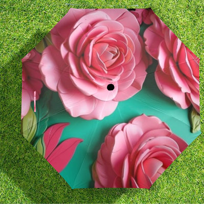 Custom Photo Umbrella – Personalized Rain Gear Semi-Automatic Foldable Umbrella