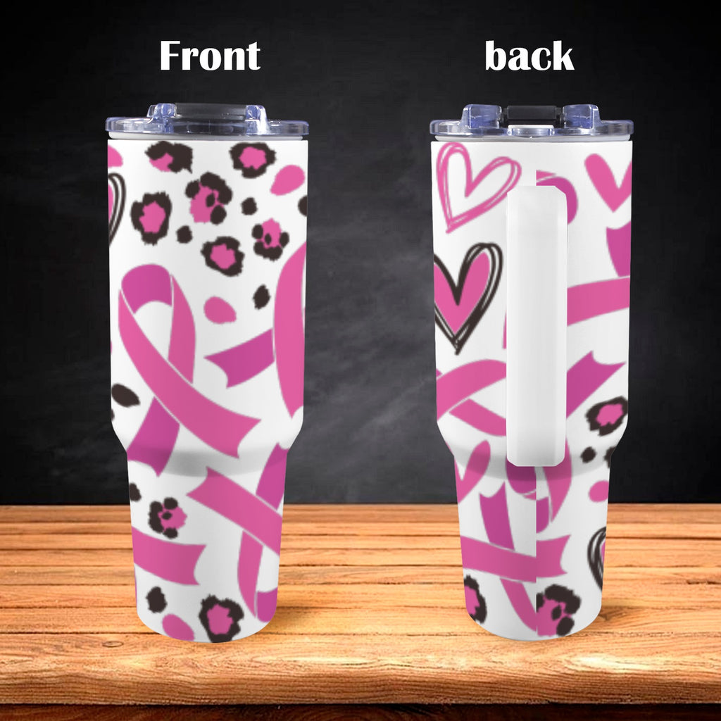Breast Cancer Awareness Pink Ribbon Tumbler