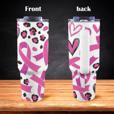 Breast Cancer Awareness Pink Ribbon Tumbler