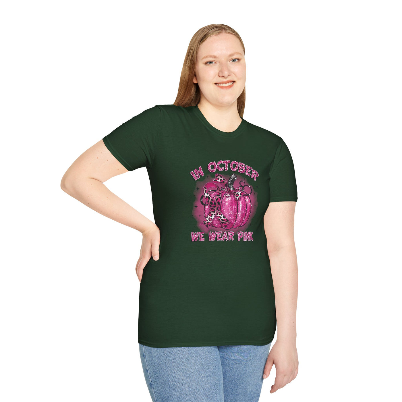 In October We Wear Pink Breast Cancer Awareness T-Shirt
