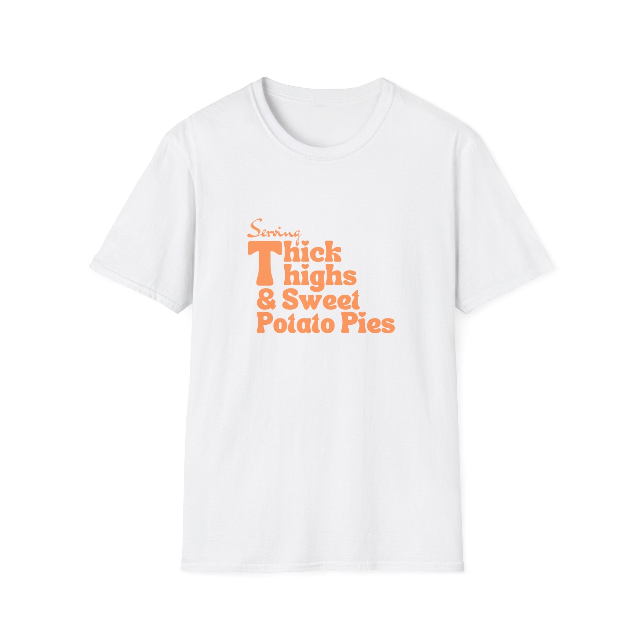 Serving Thick Thighs & Sweet Potato Pies T-Shirt | Confident Fall Tee