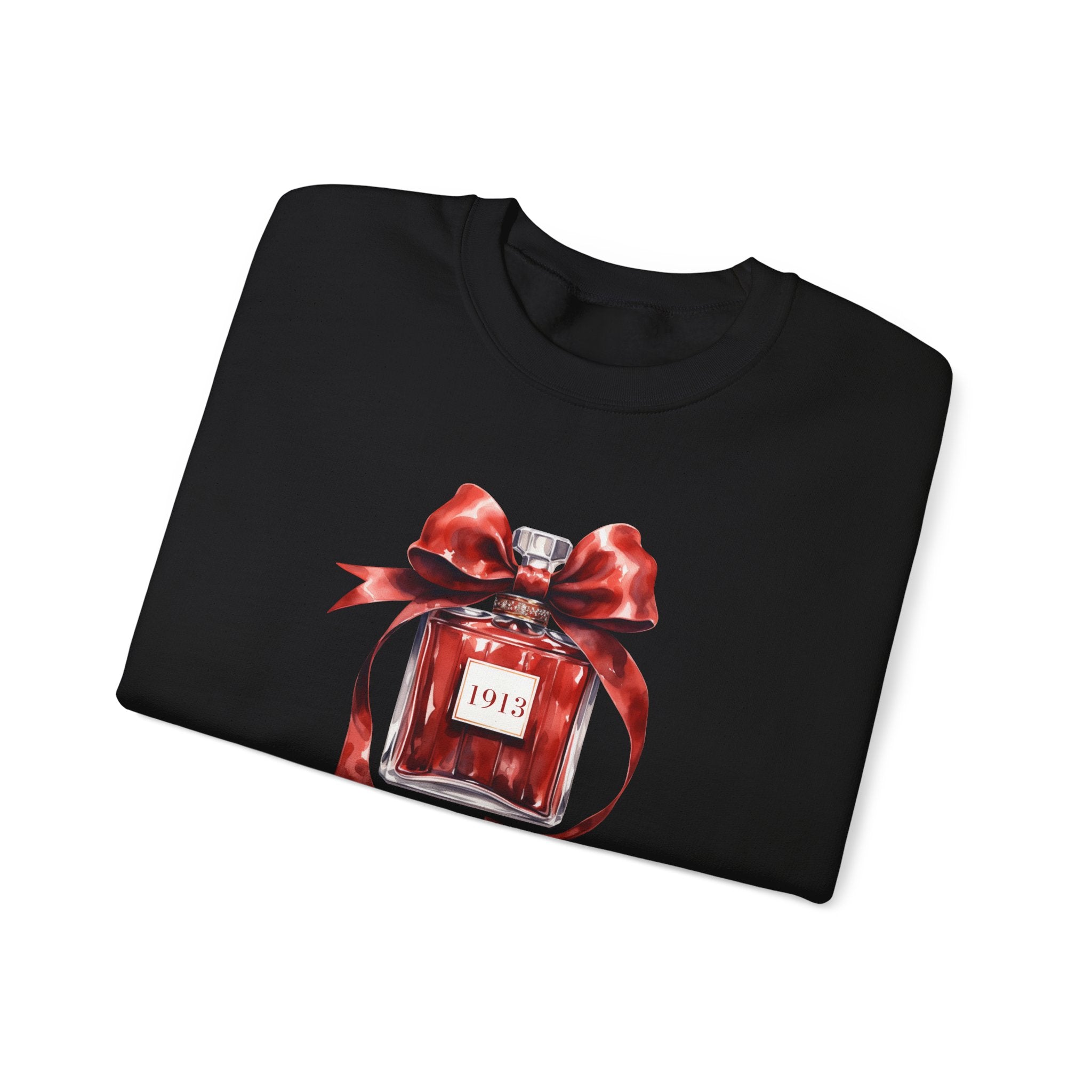 1913 Inspired Perfume Bottle Sweatshirt | Bold, Elegant Sorority-Inspired Style