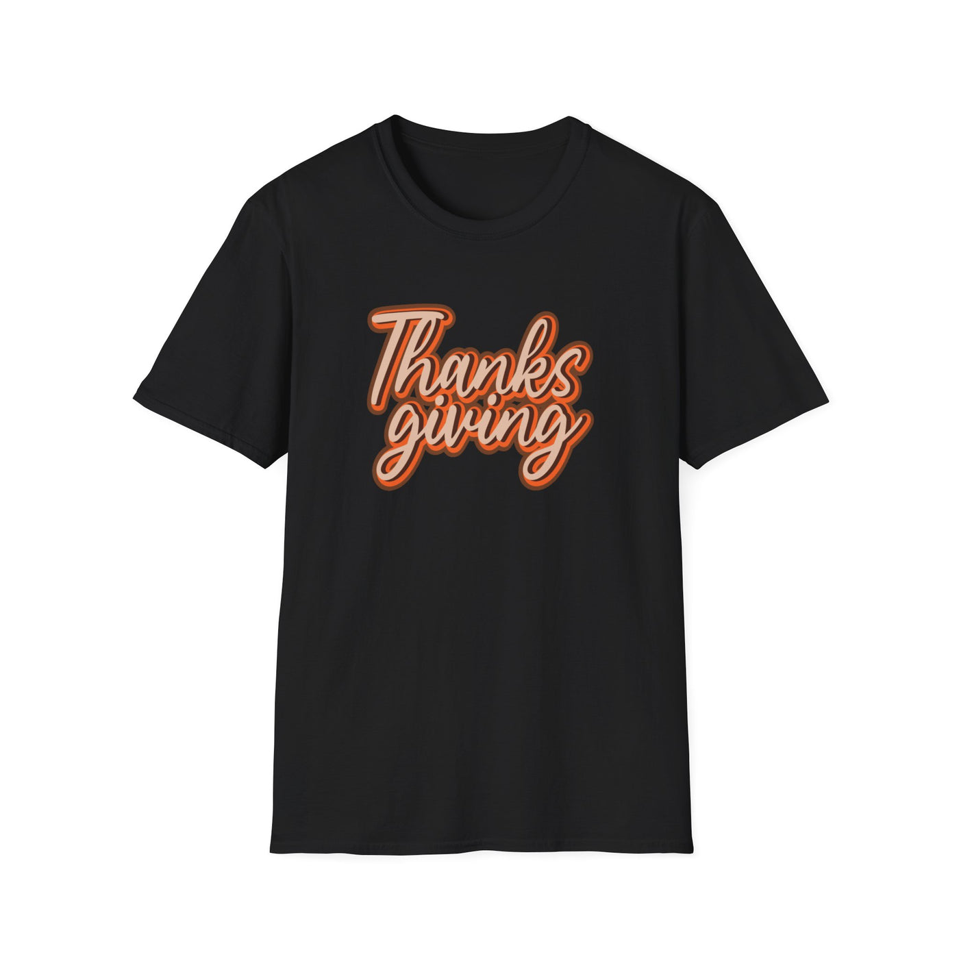 Thanksgiving Unisex Softstyle T-Shirt, Fall Festive Tee, Family Gathering Shirt, Autumn Celebration Apparel, Gratitude Gift