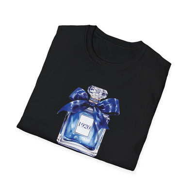 1920 Inspired Perfume Bottle T-Shirt | Chic Sorority-Inspired Tee for Everyday Wear